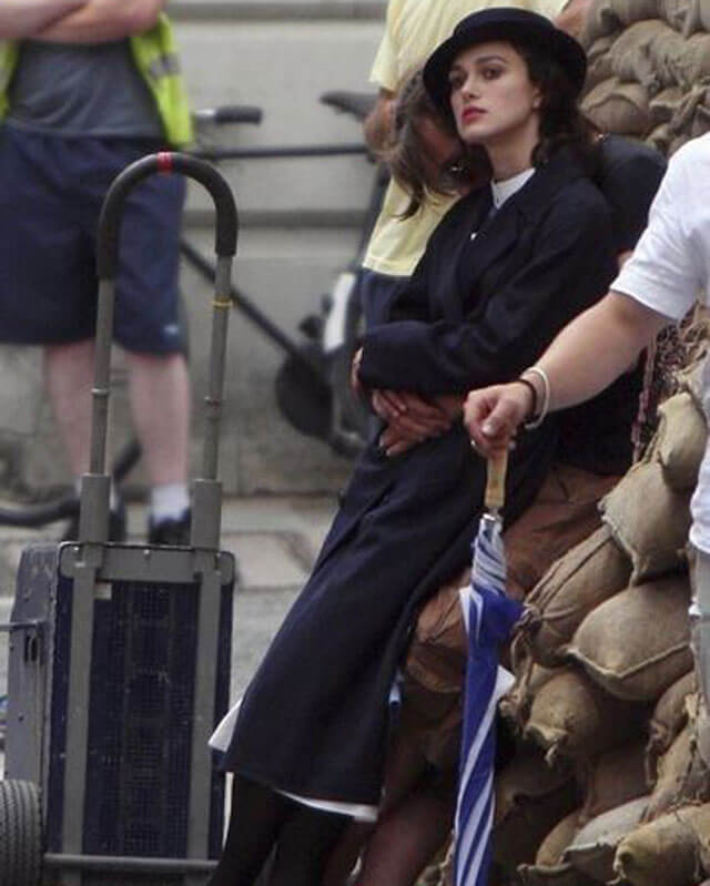 Atonement Keira Knightley Black Wool Coat