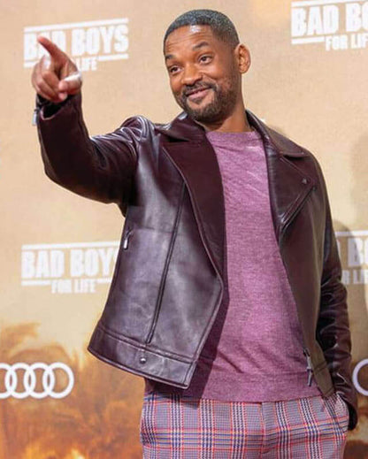 Bad Boys 4 Will Smith Brown Leather Jacket