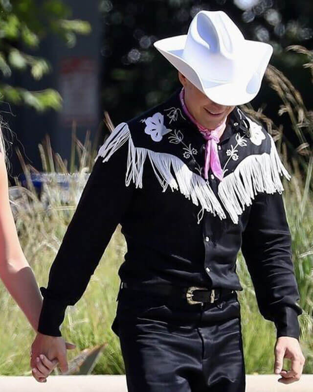 Barbie Ryan Gosling Ken Black Cowboy Jacket