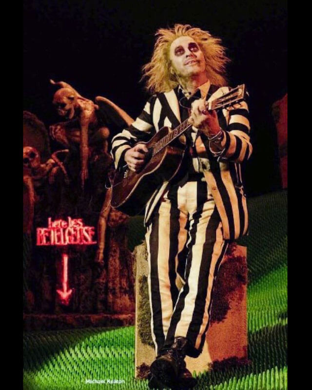 Beetlejuice Black And White Halloween Cosplay