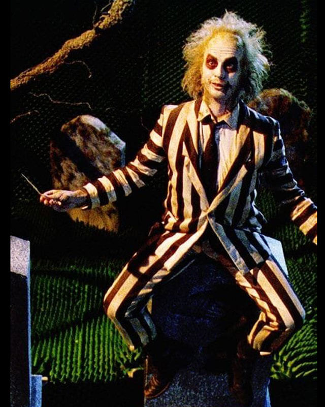 Beetlejuice Black And White Halloween Suit