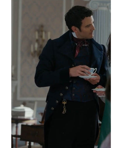 Benedict Bridgerton S02 Blue Wool Tailcoat