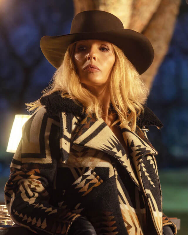 Beth Dutton Dutton Ranch Geometric Pattern Jacket S01