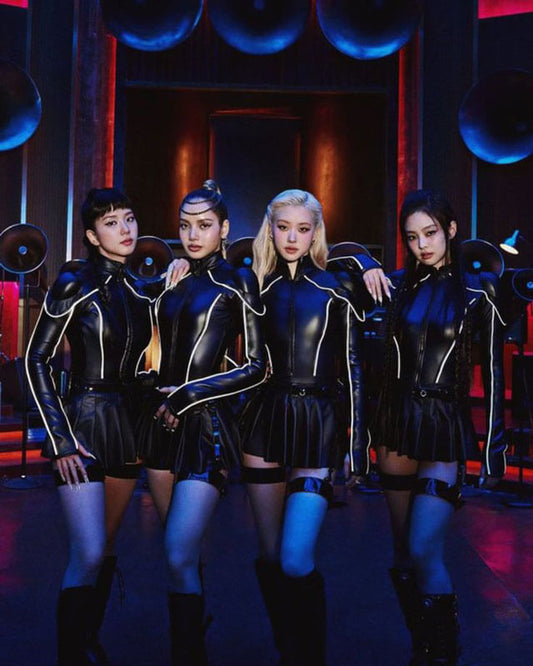 Blackpink Jump Black Leather Jacket