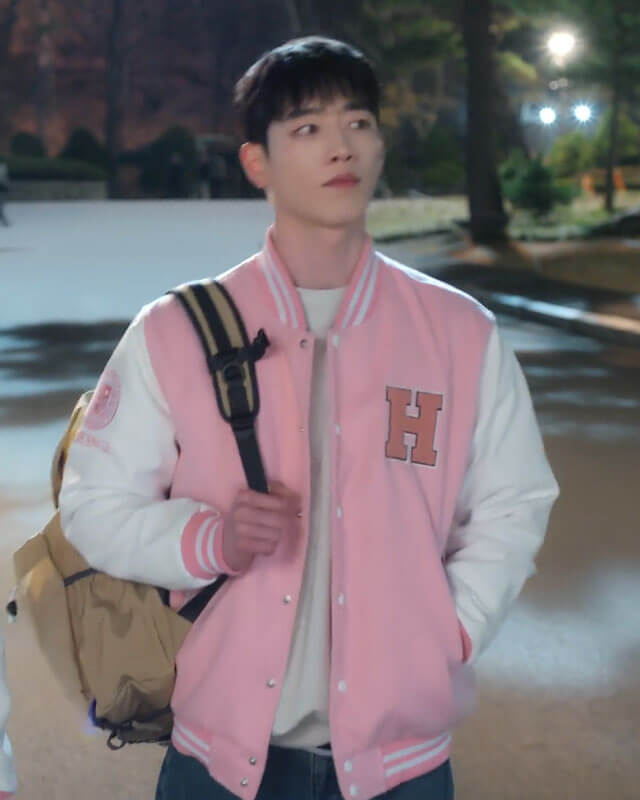 Boyfriend On Demand Seo Kang Joon Pink Varsity Jacket