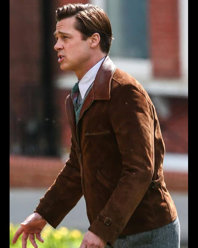 Brad Pitt Allied Brown Jacket