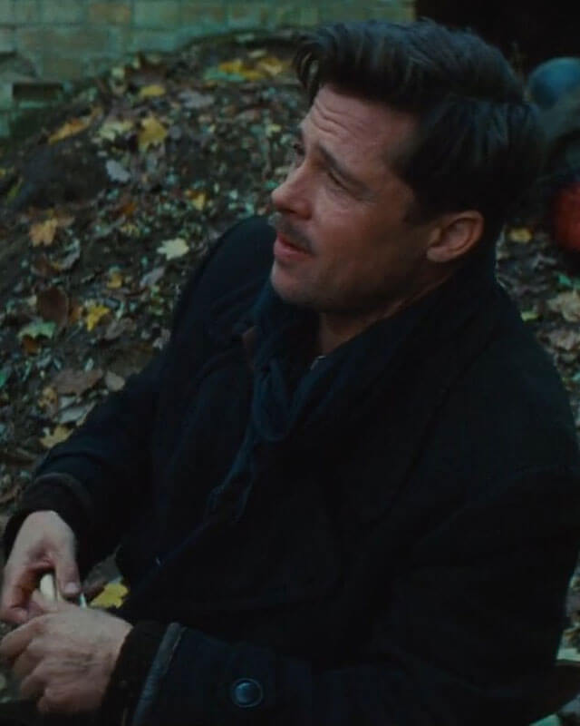 Brad Pitt Inglourious Basterds Black Coat