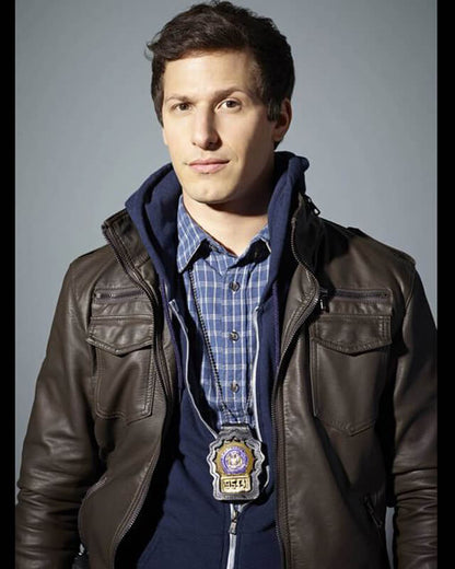 Brooklyn Nine Nine Detective Jake Brown Leather Jacket