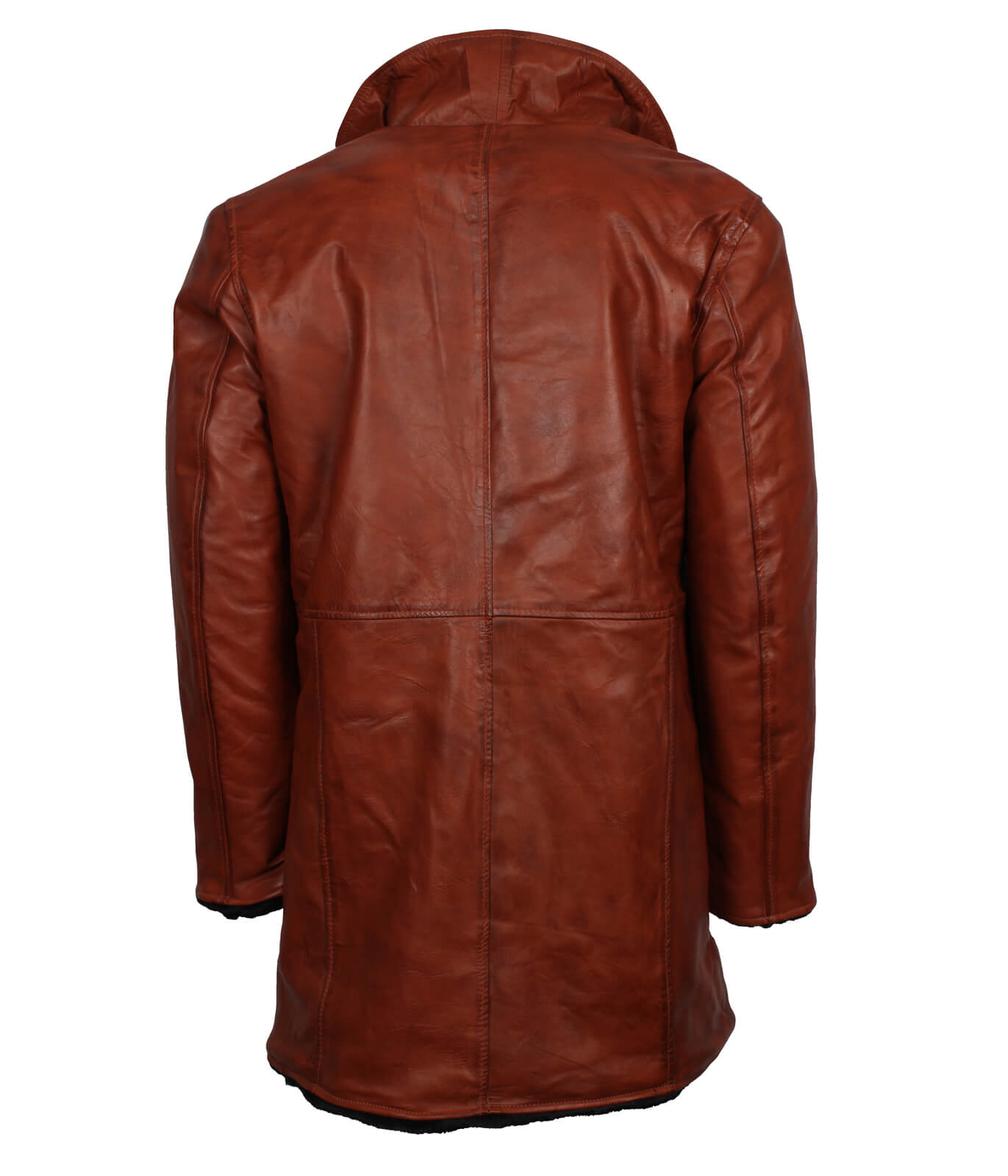 Brown Vintage Leather Coat