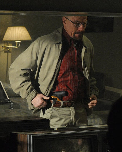 Bryan Cranston Breaking Bad Gray Bomber Cotton Jacket