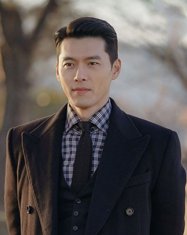 CLOY Hyun Bin Black Long Wool Coat