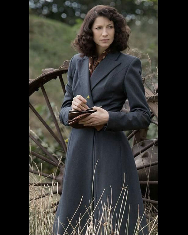 Outlander Claire Fraser Gray Frock Coat