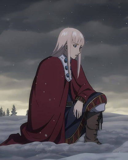 Canute Vinland Saga Cosplay Cape With Faux Fur Lining