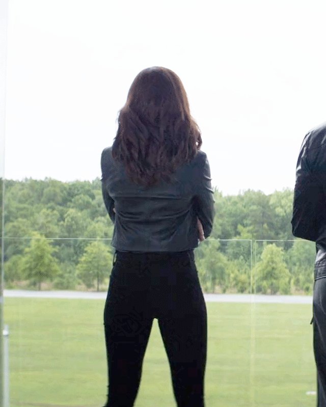 Captain America Civil War Natasha Romanoff Black Jacket