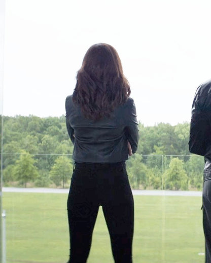 Captain America Civil War Natasha Romanoff Black Jacket