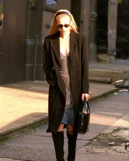 Carolyn Bessette Kennedy Black Trench Coat