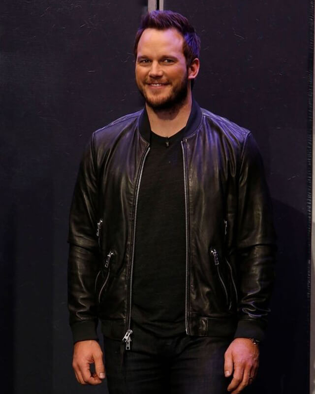 Chris Pratt Jimmy Kimmel Live Black Jacket