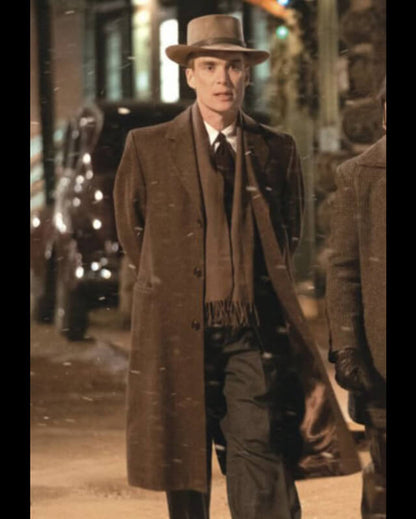 Cillian Murphy Oppenheimer Brown Coat