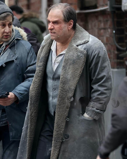 Colin Farrell The Penguin Shearling Coat