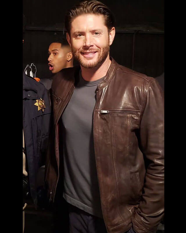 Countdown Jensen Ackles Brown Leather Jacket – AlexGear