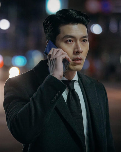 Crash Landing On You Hyun Bin Black Coat