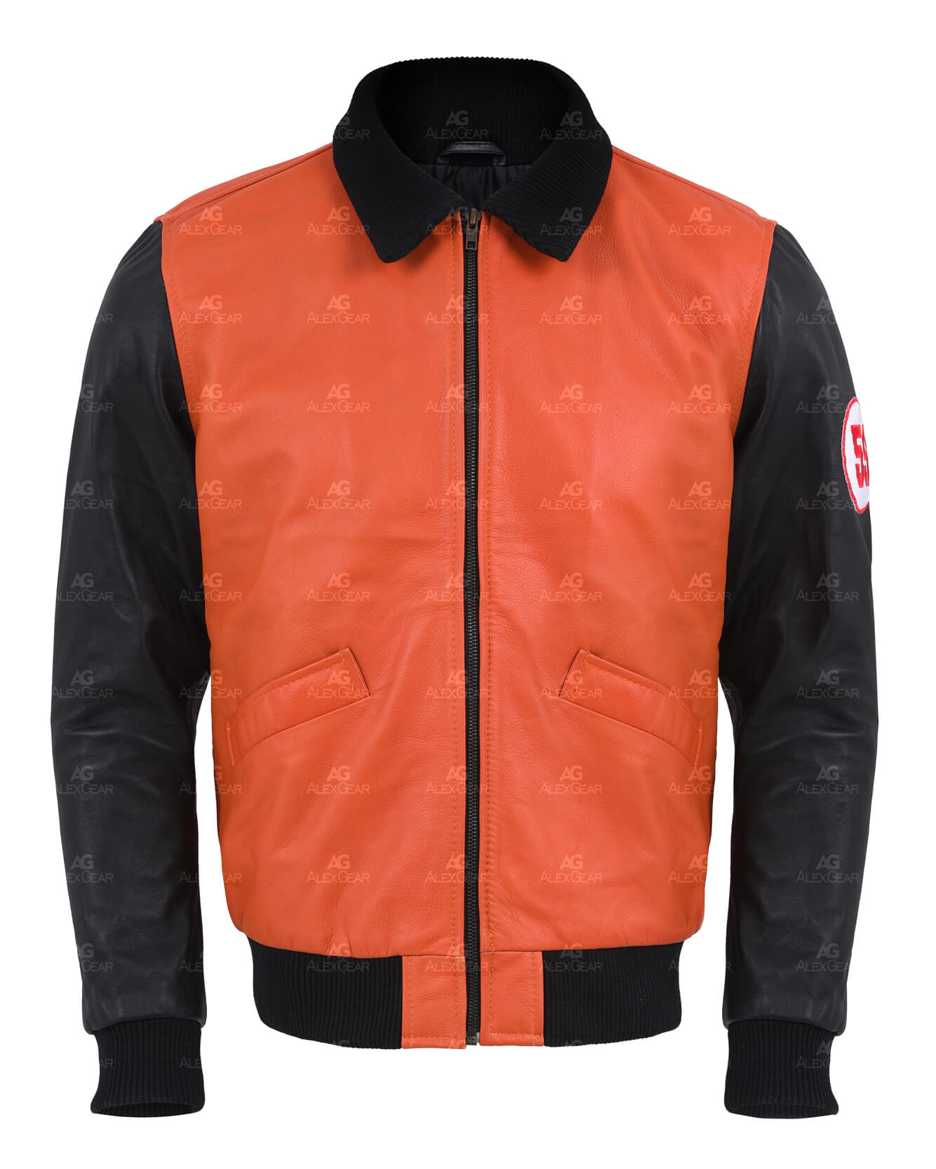 DBZ Cosplay Goku 59 Leather Bomber Jacket