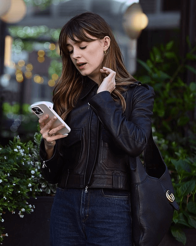 Daisy Edgar Jones Black Jacket