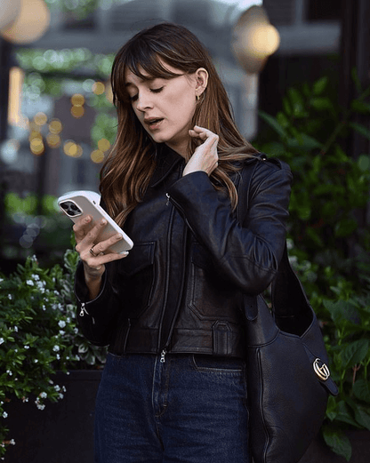 Daisy Edgar Jones Black Jacket