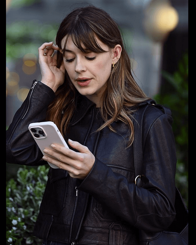 Daisy Edgar Jones Leather Jacket