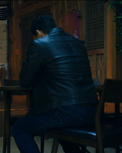 Daniel Dae Kim Butterfly Black Leather Jacket