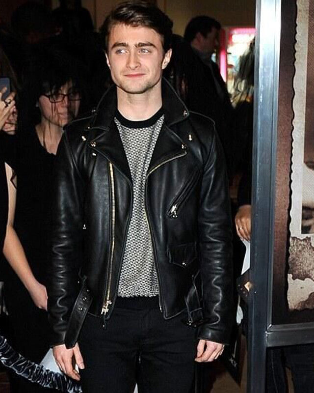 Daniel Radcliffe Biker Genuine Leather Jacket