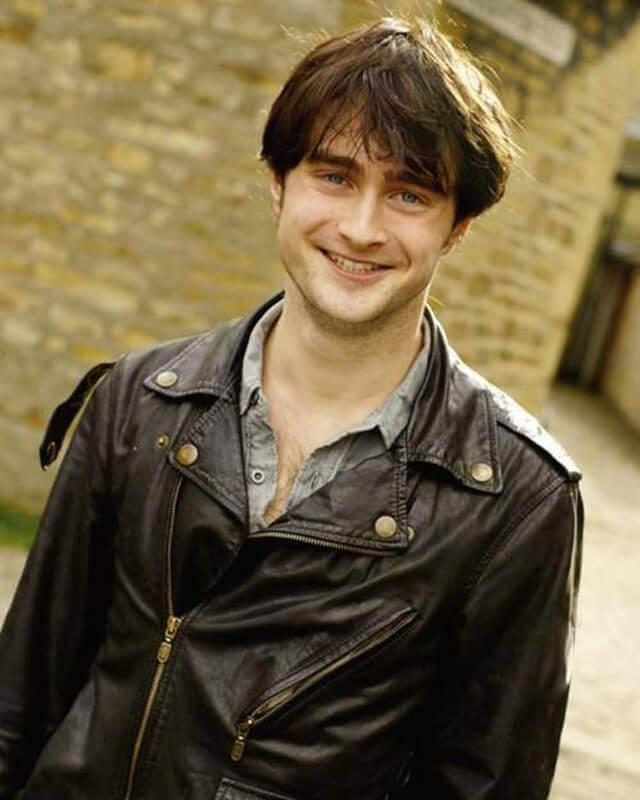 Daniel Radcliffe Genuine Leather Biker Jacket