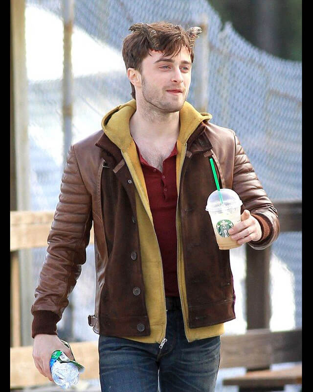 Daniel Radcliffe Horns Ig Perrish Brown Jacket