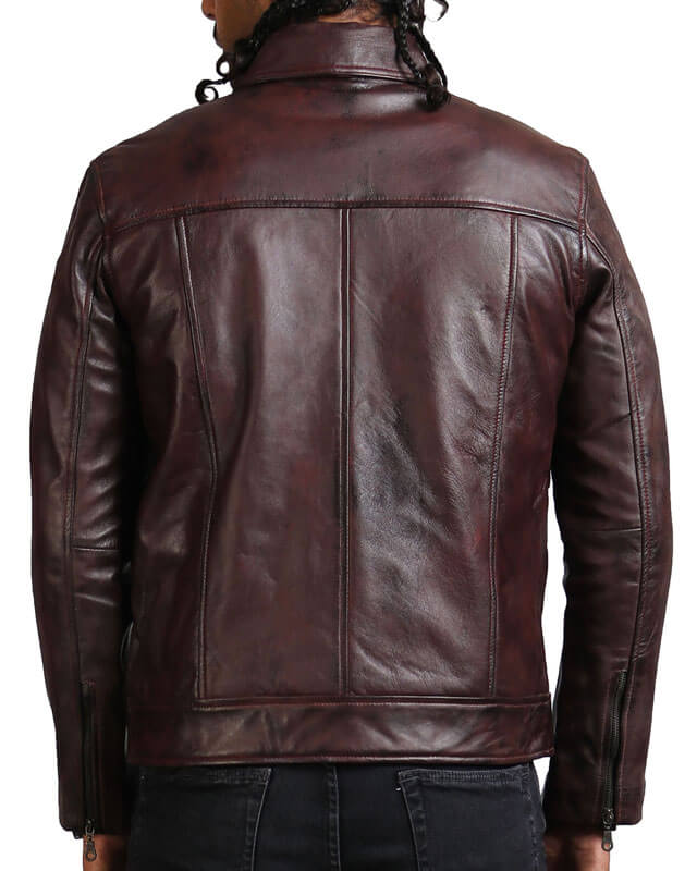 Dark Brown Asymmetric Motorcycle Jacket