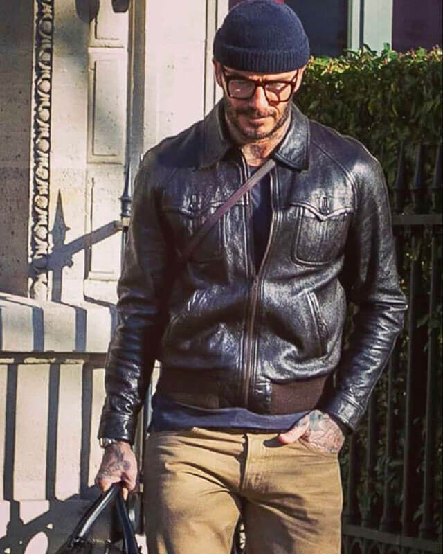 David beckham cheap leather jacket