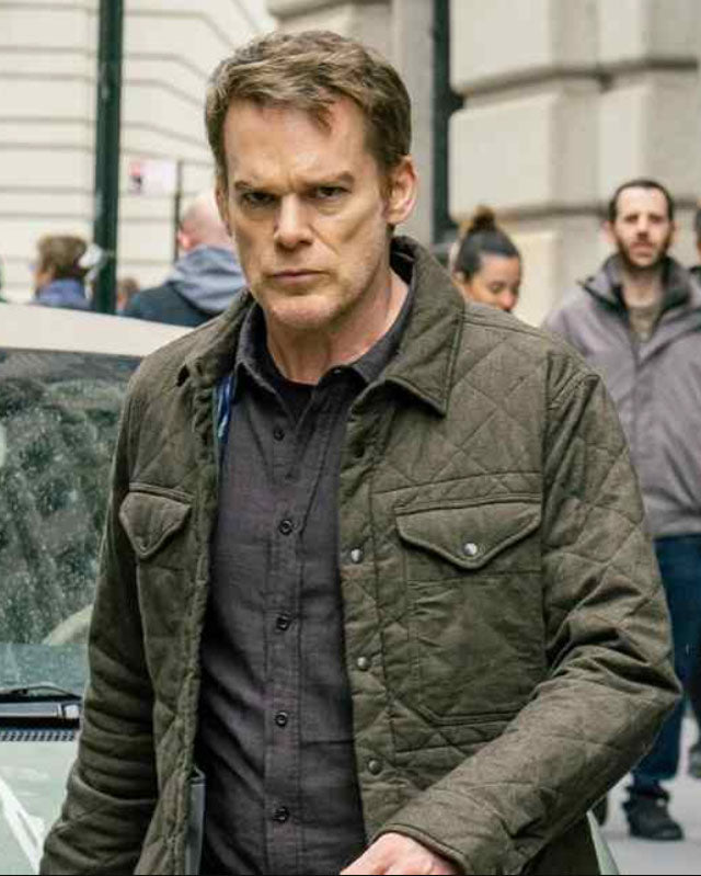 Dexter Resurrection Michael C Hall Quilted Jacket