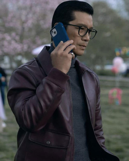 Dope Thief Dustin Nguyen Maroon Bomber Jacket