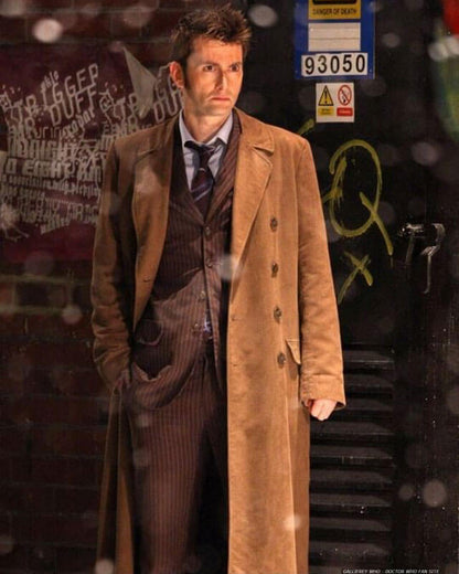 Dr Who David Tennant Brown Wool Coat