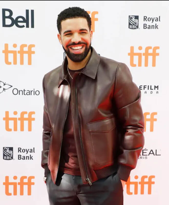 Drake Collared Leather Jacket