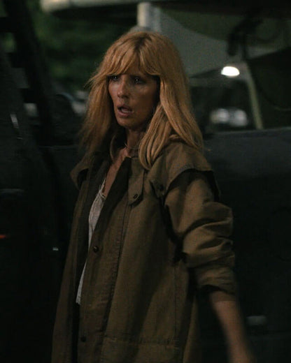 Dutton Ranch Beth Dutton Brown Duster Coat S01