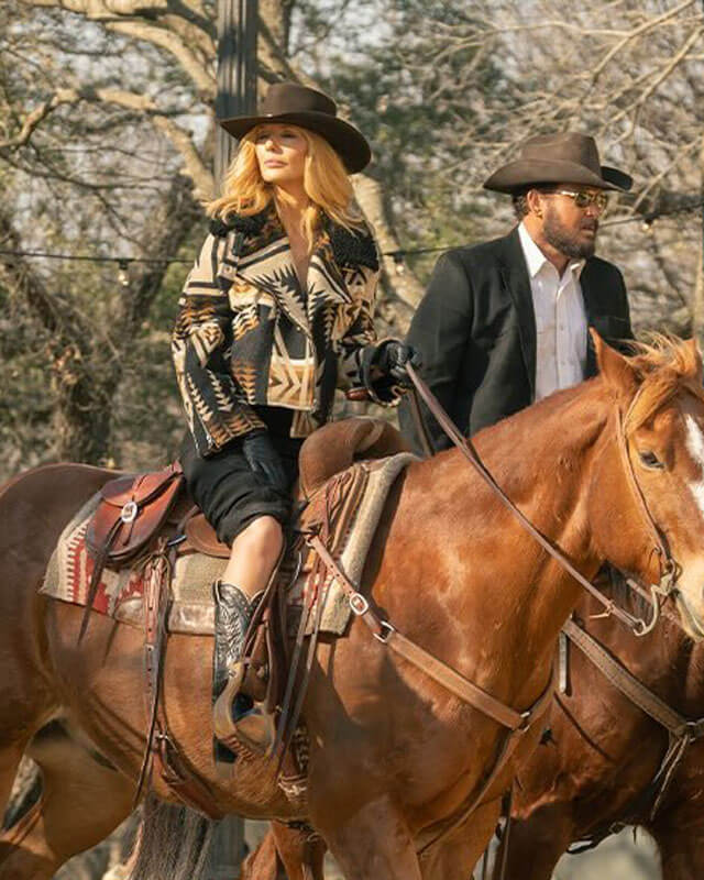Dutton Ranch Beth Dutton Geometric Pattern Jacket