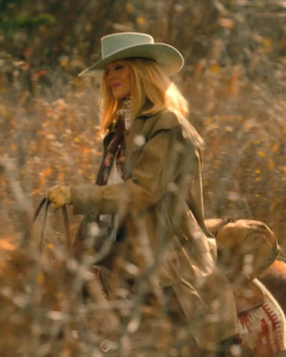 Dutton Ranch S01 Kelly Reilly Brown Coat