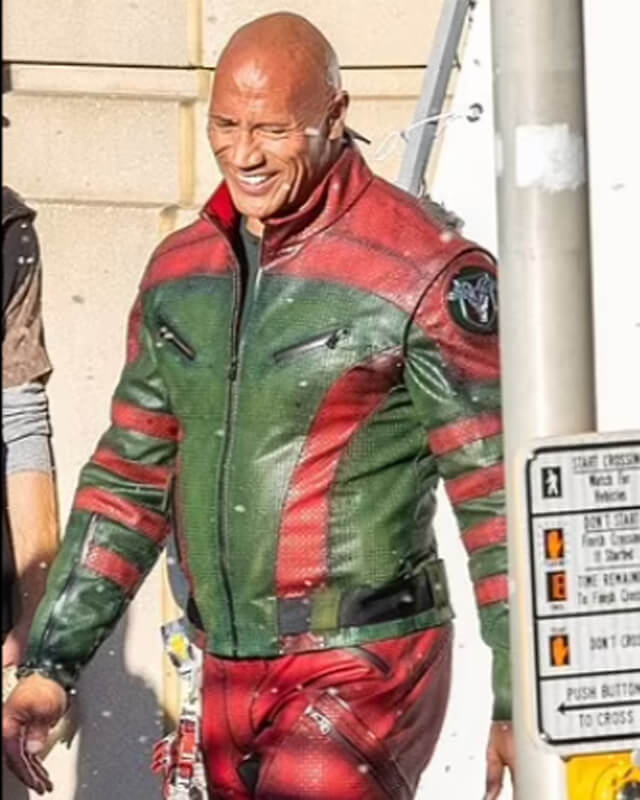 Dwayne Johnson Red One Leather Jacket