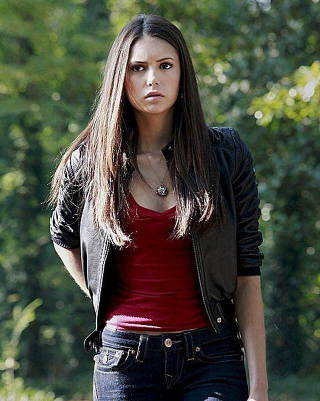 Elena Gilbert The Vampire Diaries Black Bomber Jacket