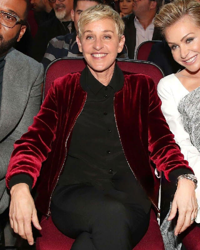 Ellen DeGeneres People Choice Award Red Velvet Jacket