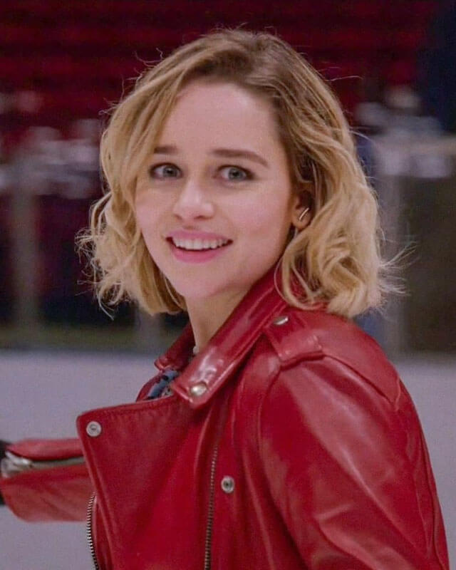 Emilia Clarke Last Christmas Biker Jacket