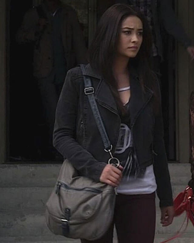 Emily Fields Pretty Little Liars Suede Biker Jacket