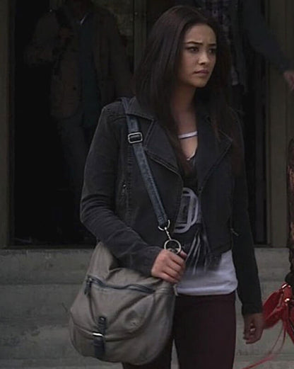 Emily Fields Pretty Little Liars Suede Biker Jacket