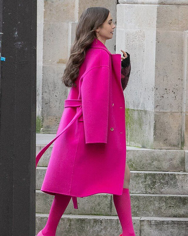 Emily In Paris Pink Trench Coat