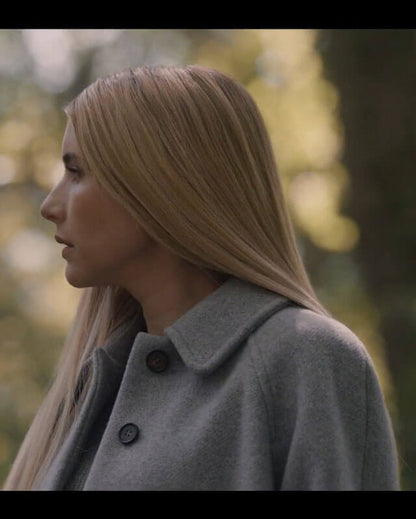 Emma Roberts America Horror Story S12 Gray Cape Coat